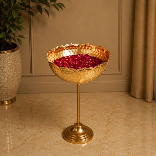 Meher Taj Bowl Stand Urli - Incrafts