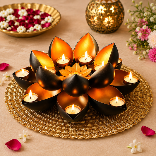 Nilay Lotus Shaped T-light - Incrafts