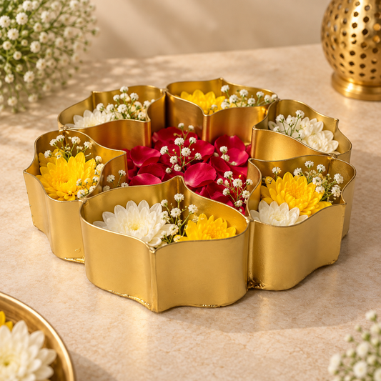 Emerald Gold Urli - Incrafts
