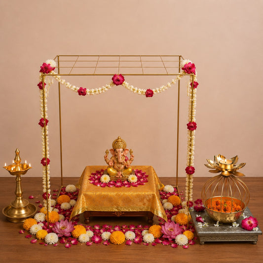 Grand Mandap Rectangular Backdrop Stand - Incrafts